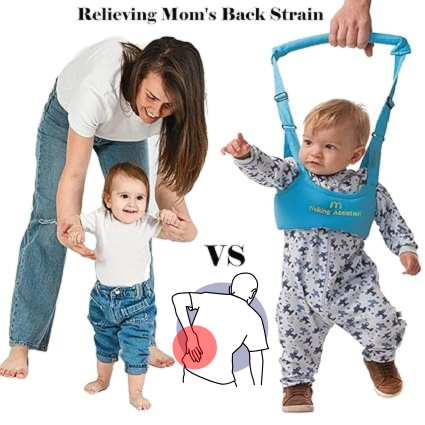 3D Mesh Baby Walker Harness Ergonomic Anti-Fall Design, Adjustable Breathable, Hands-Free for Toddlers, Perfect Gift