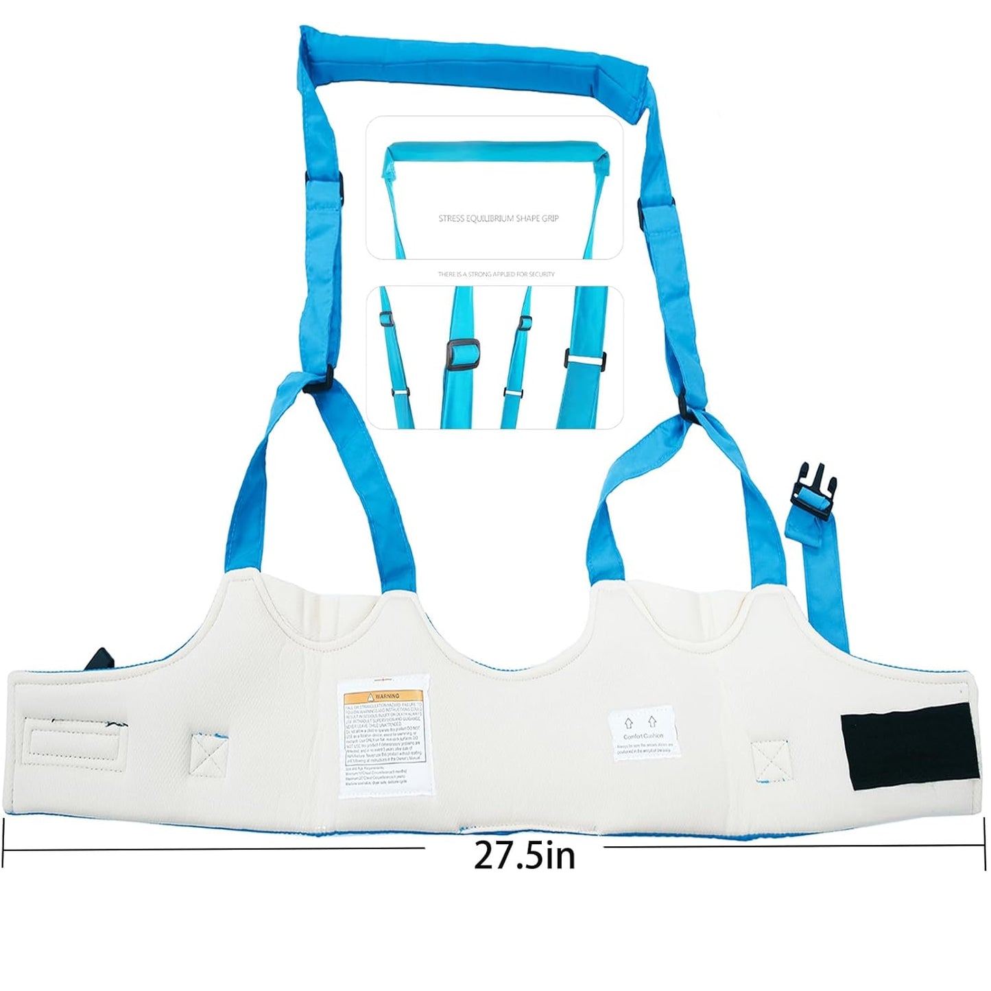 3D Mesh Baby Walker Harness Ergonomic Anti-Fall Design, Adjustable Breathable, Hands-Free for Toddlers, Perfect Gift