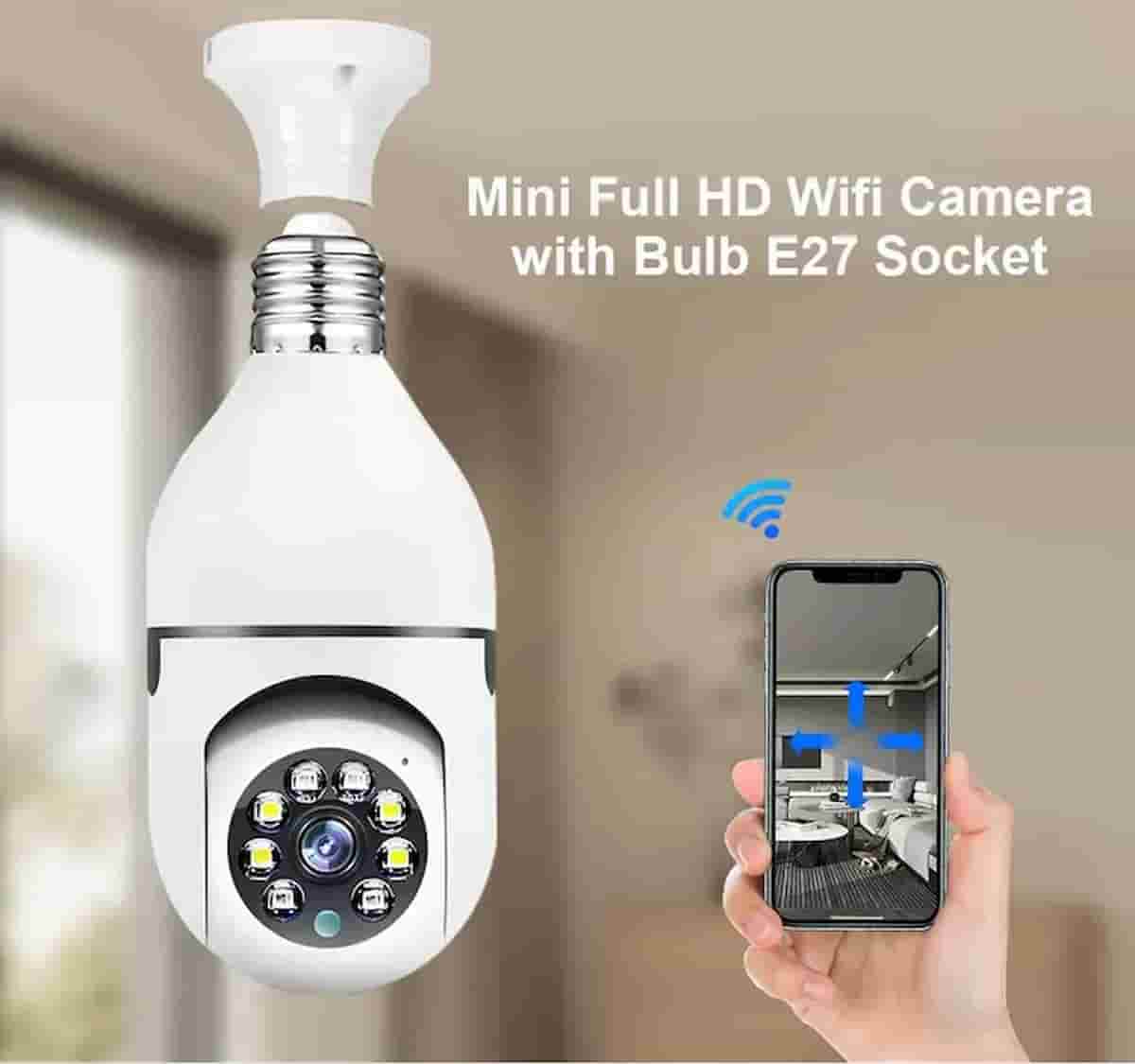 WiFi E27 360° Panoramic Bulb Surveillance Camera Indoor | Outdoor