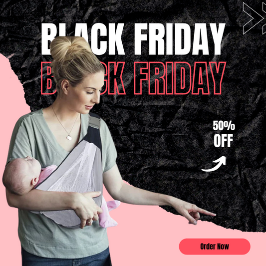 Baby Sling Carrier, Adjustable Ergonomic Baby Holder with One-Shoulder Design